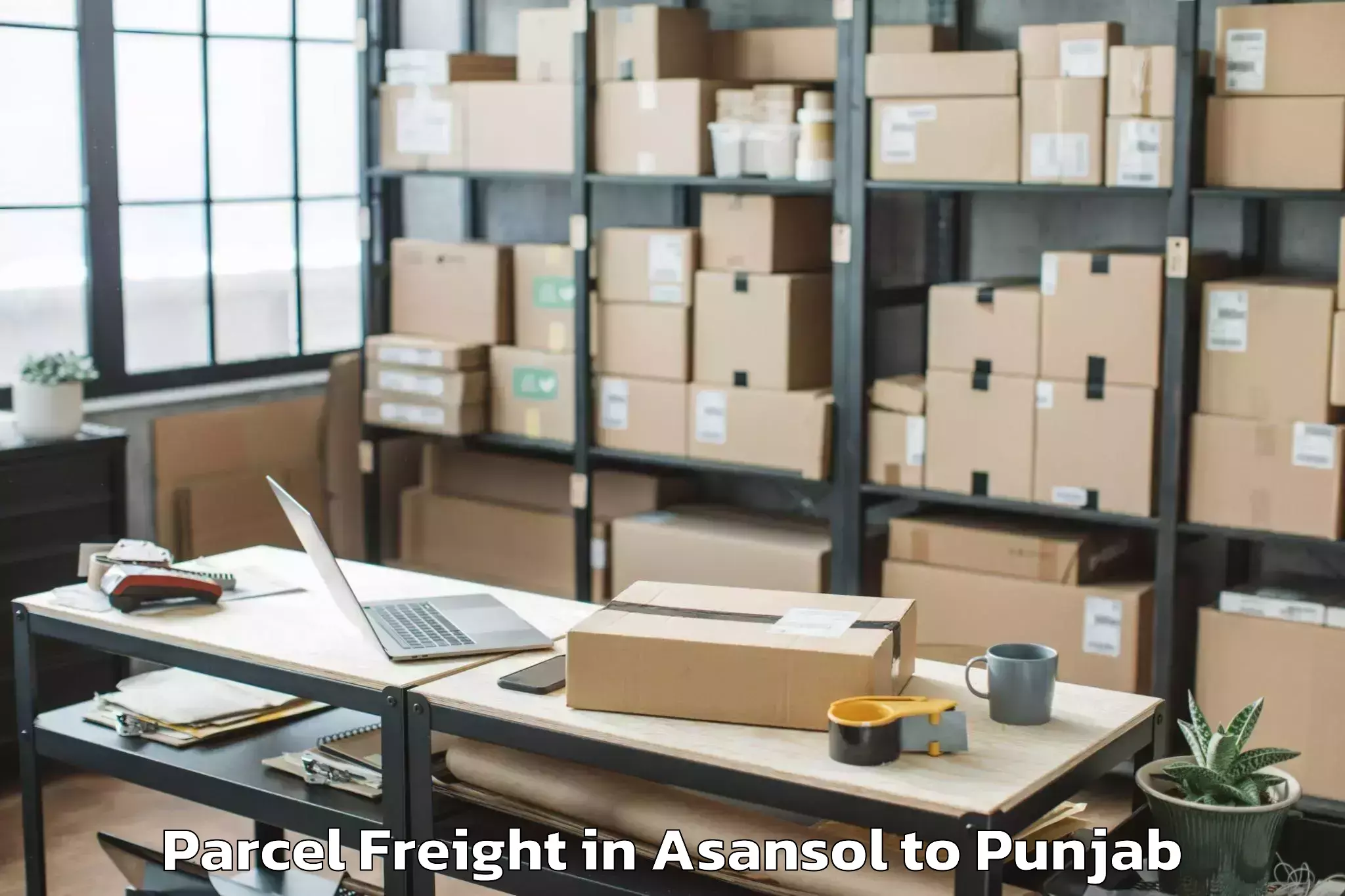 Top Asansol to Dasuya Parcel Freight Available